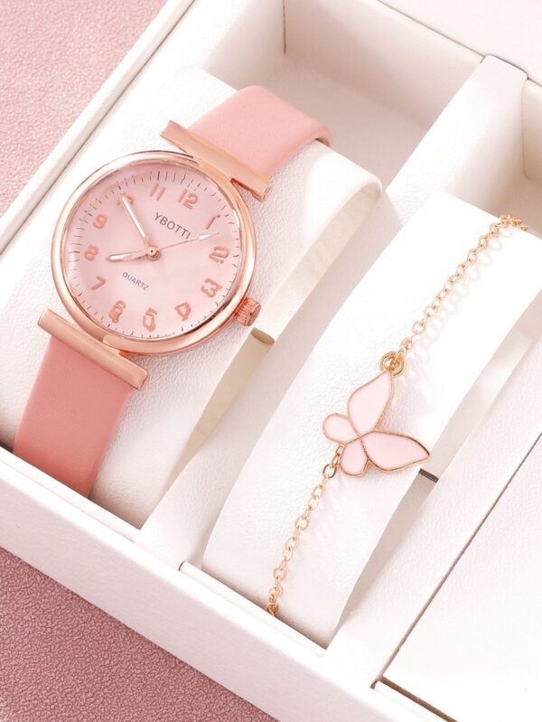 Luxury Ladies Watch & Bracelet Set – Perfect Gift for Her
